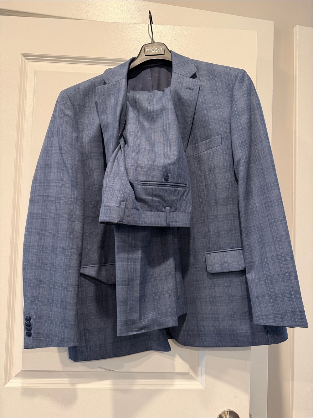 Michael Kors Blue Glen Plaid Two-Piece Suit